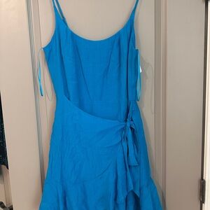 Dillard junior wrap mini dress